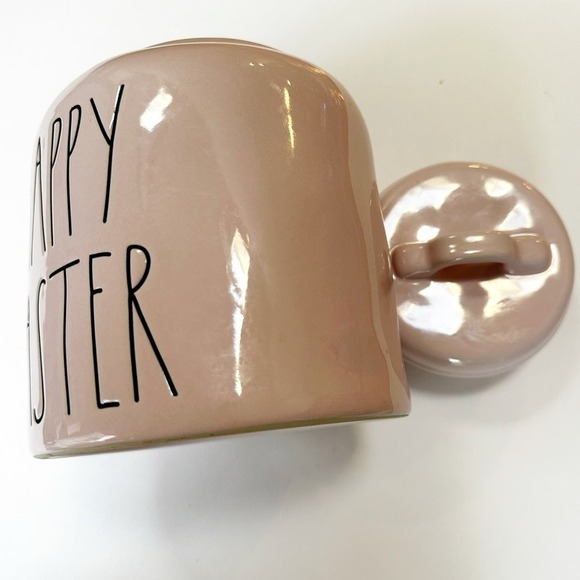 Ray Dunn Pink Food Storage Cookie Jar Happy Easter - Picture 8 of 11